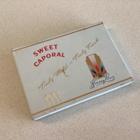 Vintage Canadian Sweet Caporal cigarette tin Imperial tobacco