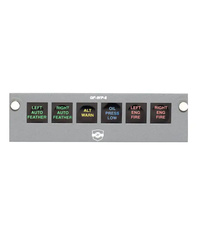 GO FLIGHT GF-WP-6 WARNING PANEL MODULE628632671037461218