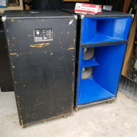 Very rare vintage ESS Blue Ox stage speakers