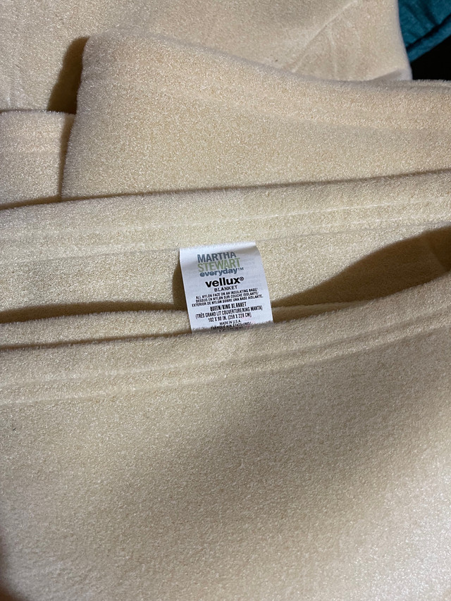 Martha Stewart Vellux blanket - king / queen size - reduced in Bedding in Kingston