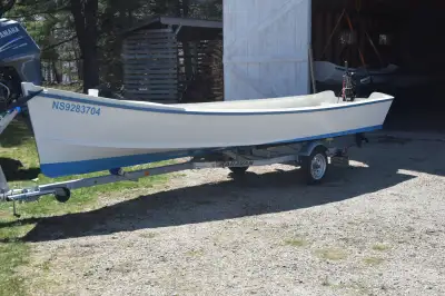 Open, marine ply, epoxy construction (2024). 20 HP Mercury motor, electric start, power trim, tilt (...
