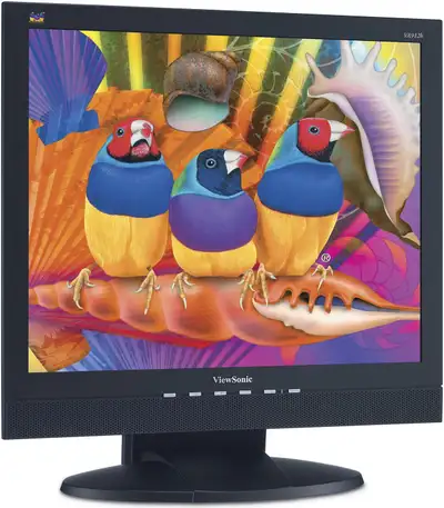 ViewSonic VA912B 19" LCD Computer Monitor Screen is tilt adjustable Connectors One 15-pin VGA port O...
