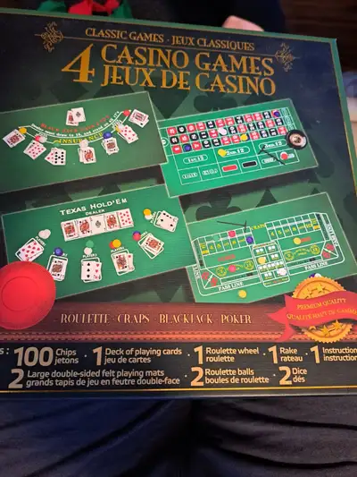 NEVER OPENED POKER,BLACKJACK,ROULETTE,CRAPS CHECK OUT MY OTHER ADS