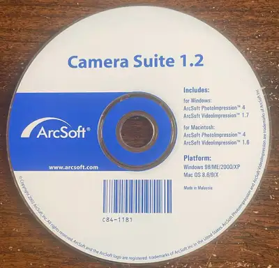 ArcSoft Camera Suite 1.2 Software CD Windows 98/ME/2000/XP Mac, View more