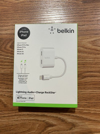 Belkin Audio/Charge RockStar Lightning Dual Lightning Adapter