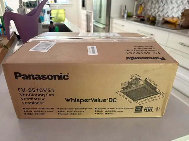 Panasonic whisper fan tv-0510vs1 in General Electronics in Ottawa - Image 5