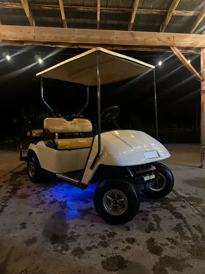 2003 E-Z-GO TXT Golf Cart for sale - 2022 batteries in great condition - Custom LED headlights with...