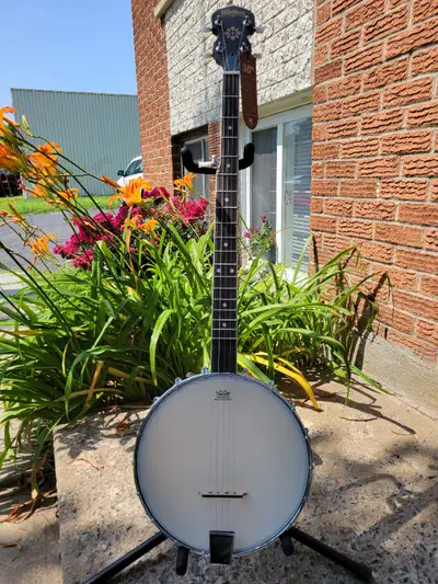 banjo neuf demo, wqashurn b7 a 5 cordes, 10 % de rabais,echanges acceptees,386.99 $