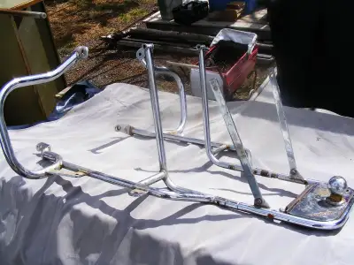 Markland Motorcycle Trailer Hitch with hard bag mounting rack Markland Goldwing Trailer hitch GL1100...