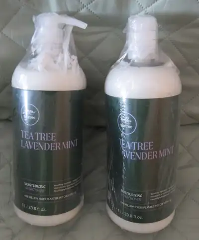 CONDITIONER: Tea Tree Lavender Mint NEW Sealed 1 Liter 2 Bottles, View more