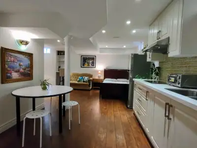 Fully furnished basement apartment located in Unionville Markham. Faces to the park, near go station...