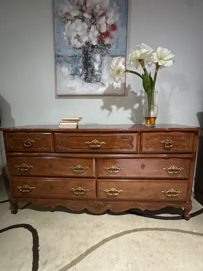 Vintage Wood Dresser, View more