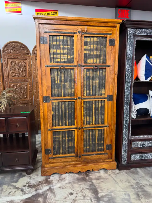 ✅ Armoire en bois de rose, Bibliothèque Indienne, vaisselier in Bookcases & Shelving Units in City of Montréal - Image 5