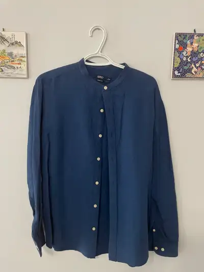 Mandarin Collar Shirt, View more