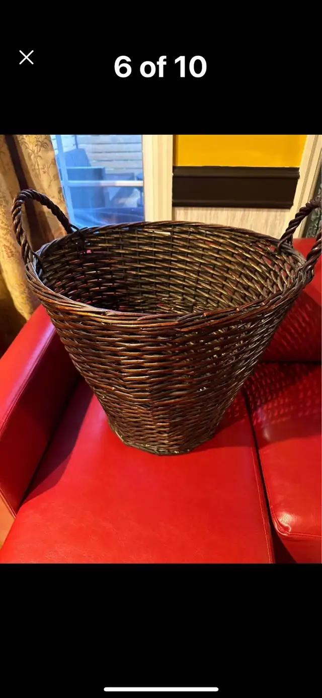 BEAUTIFUL BRAND NEW BIG WICKER BASKET in Home Décor & Accents in Regina - Image 6