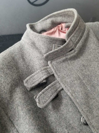 100% Wool Coat on worn a few Times Like New Condition 