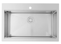 31” New kitchen sink single, heavy stainless
