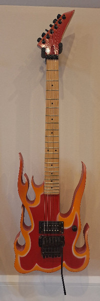 Custom Made Steve Vai Flame Guitar (before Ibanez)