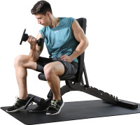 FINER FORM Semi-Commercial Adjustable FID Weight Bench Dumbbell