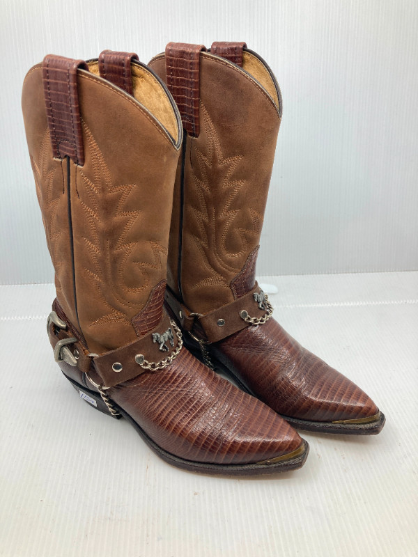 Bottes BOULET western cowboy harnais  femme 4 C dans Femmes - Chaussures  à Ville de Montréal
