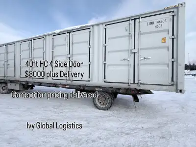 exclusive 40ft HC 4 side door 1 tripper storage containers , View more