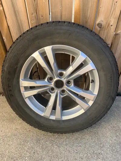 Firestone Winterforce 2 winter tires. Used one season. Rims - bolt pattern 5x120. 17"x7". Centre bor...