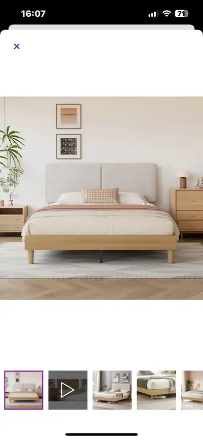 Queen size bed frame - New in Box, View more