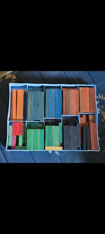 Boîte de réglettes en bois 