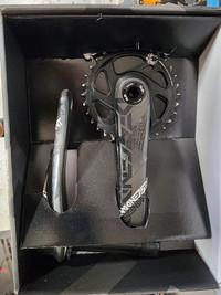 175mm carbon Sram descendant cranks with chain ring