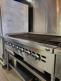 Bakers Pride F-60RS 60" Floor Model Gas Charbroiler w/ Stainless