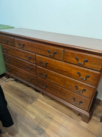 Pristine Maple Hardwood 7 Drawer Dresser