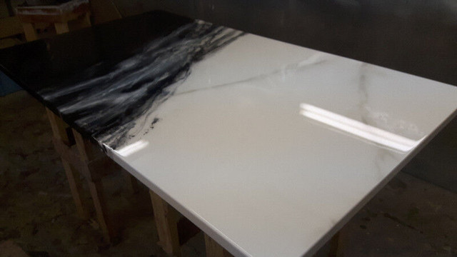 comptoir sur mesure en epoxy imitation granite marbre quartz dans Vaisselle et articles de cuisine  à Longueuil/Rive Sud - Image 4