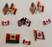 A diverse group of lapel pins - see pictures to see them all.