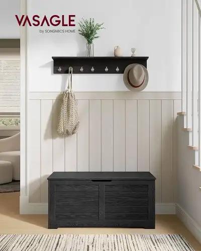 Storage Chest, Storage Bench, Blanket Box with 2 Safety Hinges, View more