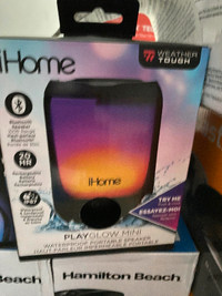 Playglow iHome mini blutooth speakers brand new in box unopened!