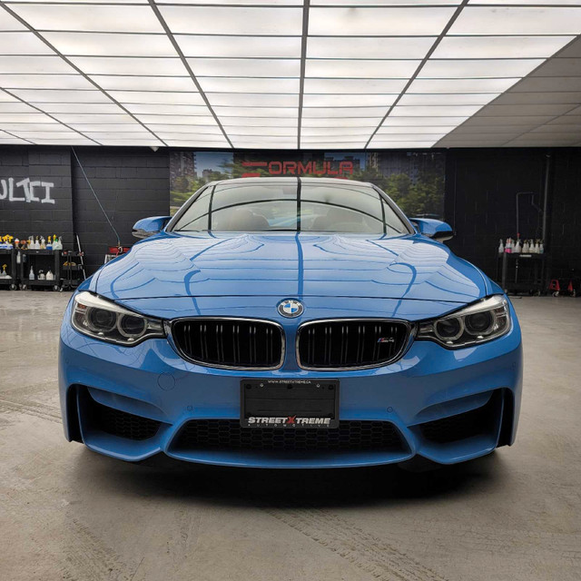 2017 bmw m4 6 speed manual yas marina blue on red no accidents  in Cars & Trucks in City of Toronto - Image 3
