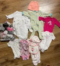 Lot baby girls clothes 0-3M