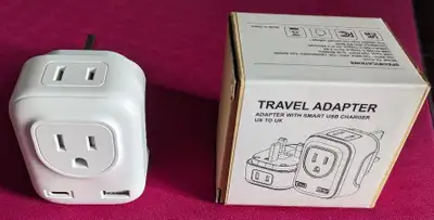 UK travel adapter - Ready for pickup, View more