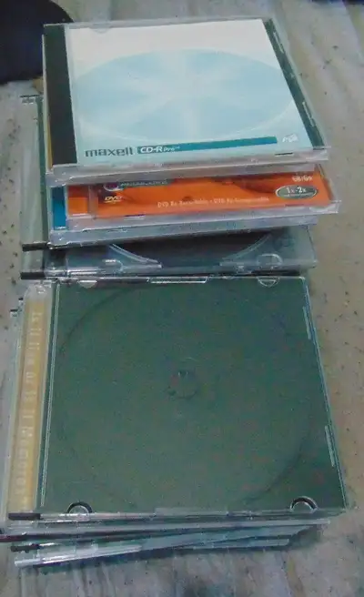 empty CD cases S1.00 each, View more