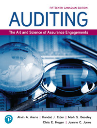 Auditing: The Art and Science of Assurance Engagements, 15th ed