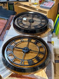 Unique barrelhead clocks 