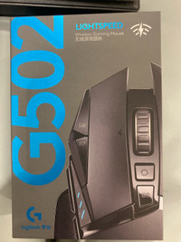 Logitech G502 lightspeed wireless gaming mouse and G610 keyboard
