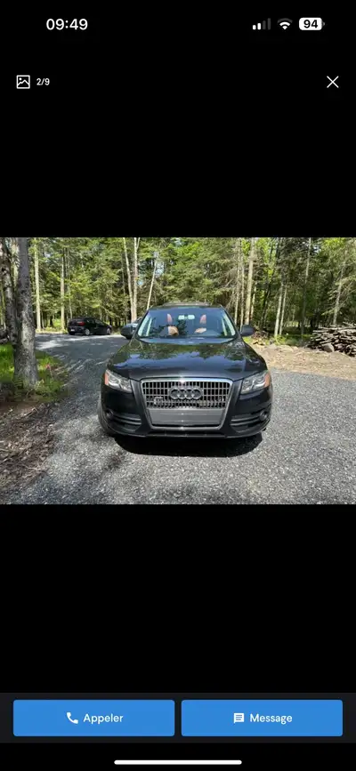 Je vends mon Audi Q5 de 2013, moteur 2.0 L Turbo. Bon état général, j’en prends soin. Uniquement du...