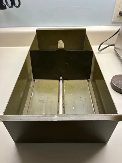 $10 Vintage metal file drawer box divider storage filing cabinet, View more