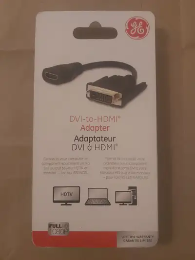 DVI to HDMI Converter Adapter Cable *Unopened, View more