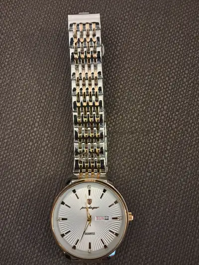 Brand New Poedagar Men’s Two-Tone Stainless Steel Watch – Unworn, View more
