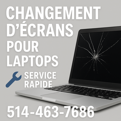 Changement et réparation d’écrans pour laptops – Service rapide, View more
