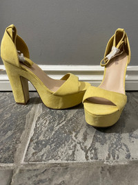 JustFab yellow heels  