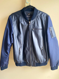 Marc Cain leather  bomber  jacket