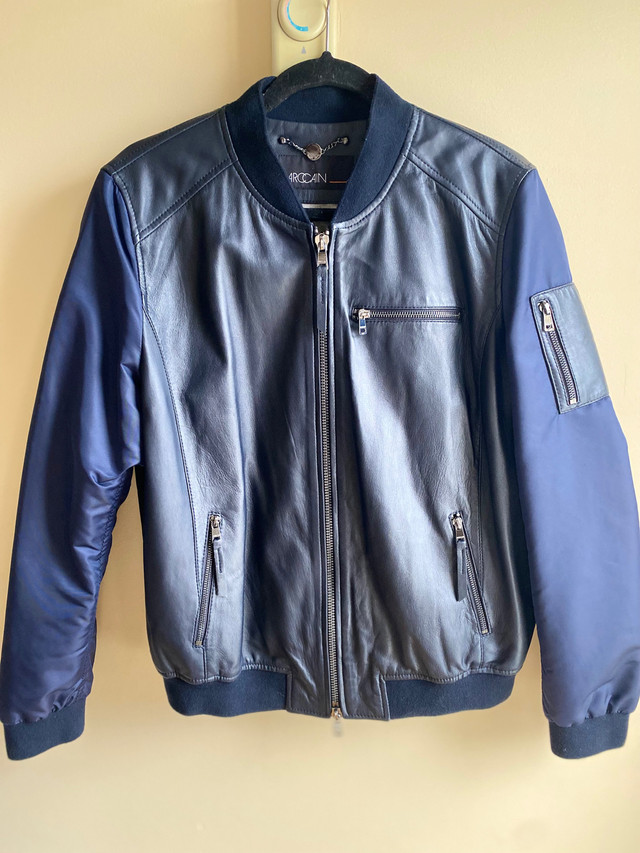 Marc Cain leather  bomber  jacket in Men's in Delta/Surrey/Langley